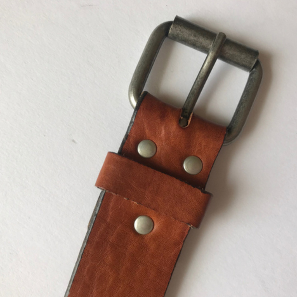 H&M Faux Leather Light Brown Belt Sz 39-40